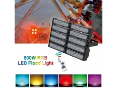 Amusement Park Lighting - 500W Outdoor Color Changing LED Flood Light with Remote Controller